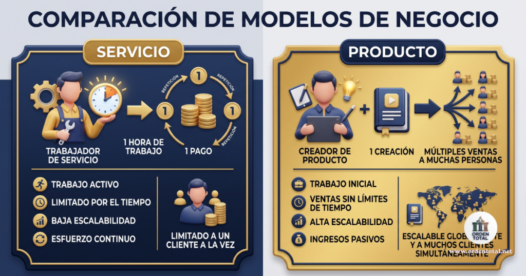 Del Servicio al Producto: Cómo Dejar de Vender Solo tu Tiempo empaqueta tu conocimiento